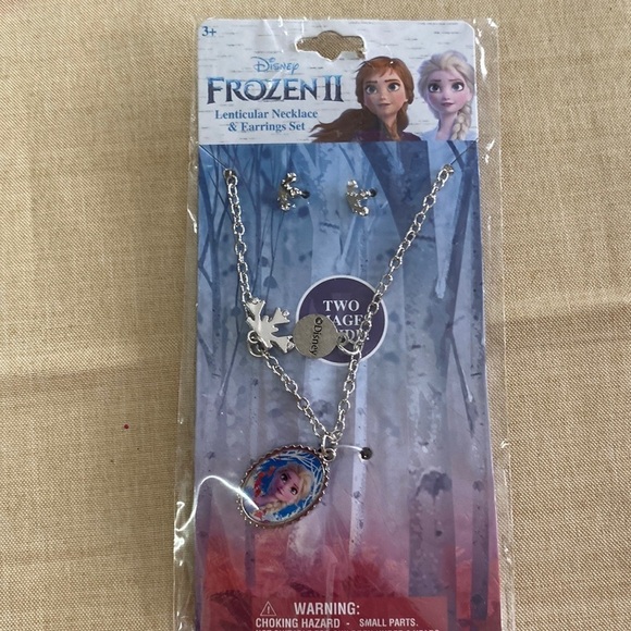 #5- Disney Frozen II Necklace & Post Earrings (AI) - Picture 1 of 5